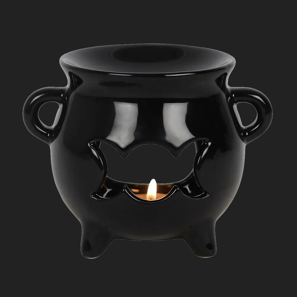 Triple Moon Cauldron Wax Melt Warmer