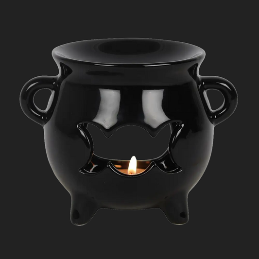 Triple Moon Cauldron Wax Melt Warmer